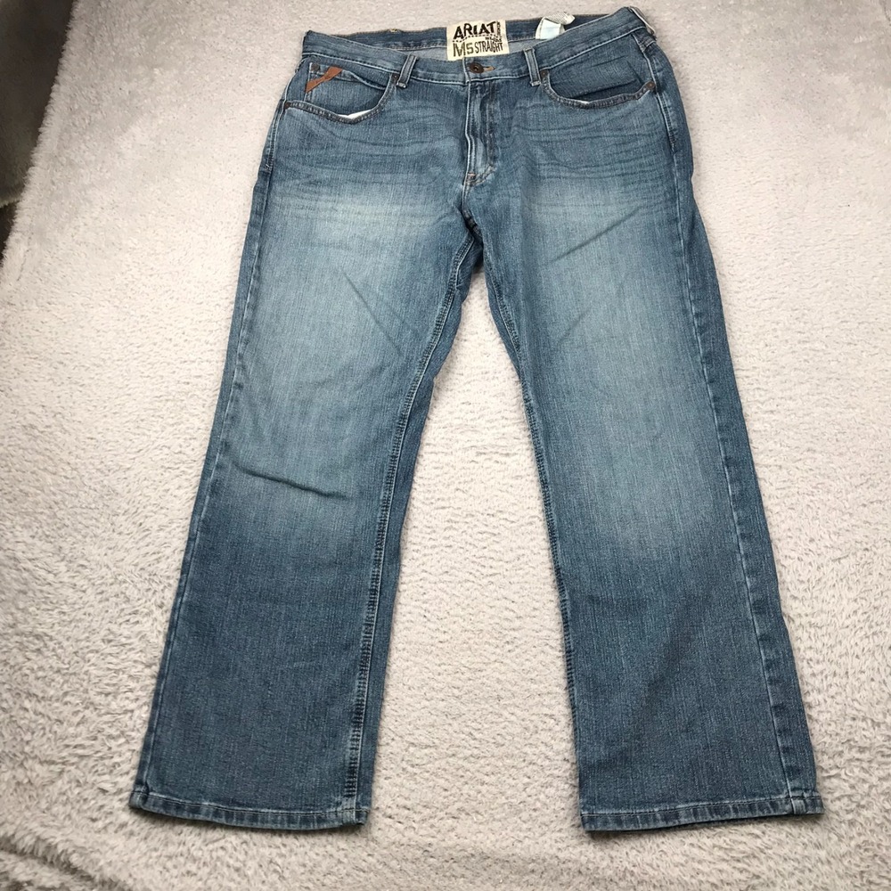 Ariat Jeans Mens 36 (38x30)‎ M5 Slim Straight Western Cowboy Work Denim